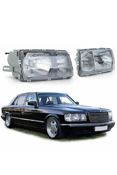 Mercedes Benz S Klasse W126 koplampen links en rechts - 0