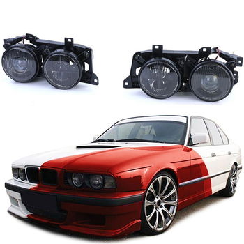 Koplampen set zwart BMW 5 serie E34 1988-2005 - 0