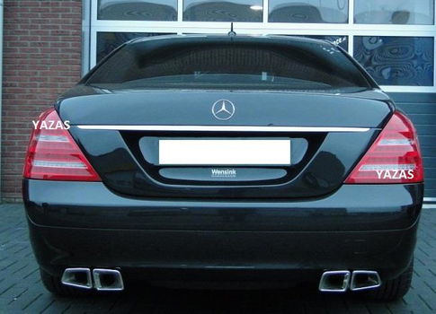 Mercedes Benz S Klasse W221 LED achterlichten rood wit - 7