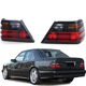 Mercedes Benz W124 achterlichtglazen rood smoke - 0 - Thumbnail