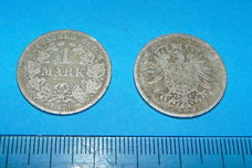 Duitsland - 1 mark 1876A - zilver