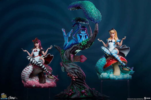 Sideshow Fairytale Fantasies Statue Lady Cheshire Cat Deluxe - 3