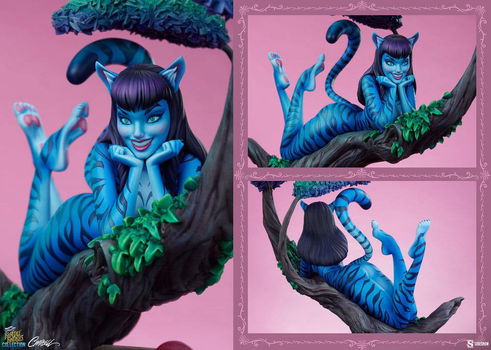 Sideshow Fairytale Fantasies Statue Lady Cheshire Cat - 5