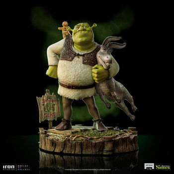 Iron Studios Deluxe Statue Shrek Donkey and The Gingerbread Man - 4