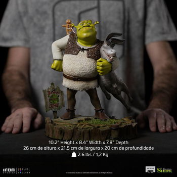 Iron Studios Deluxe Statue Shrek Donkey and The Gingerbread Man - 6