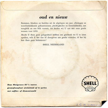 Single - SHELL - Oud en Nieuw 1958 - 3