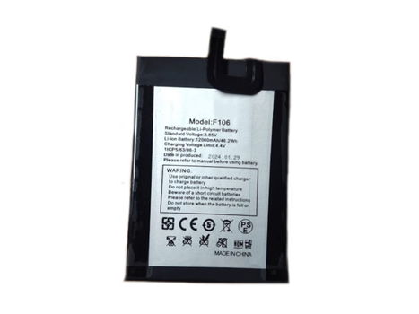 New battery F106 12000mAh/46.2Wh 3.85V for FOSSiBOT F106/F106 Pro - 0