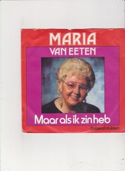 Single Maria van Eeten - Maar als ik zin heb - 0