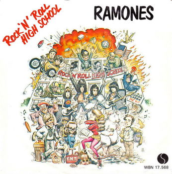 Single - Ramones - Rock 'N' Roll High School - 0