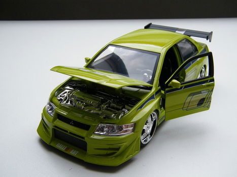 mitsubishi lancer evolution VII – fast and furious – jada toys schaal model 1:24 - 5