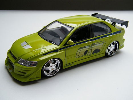 mitsubishi lancer evolution VII – fast and furious – jada toys schaal model 1:24 - 6