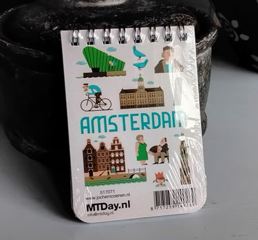 Notitieboekje - ringband - Amsterdam (nieuw in folie) - 2