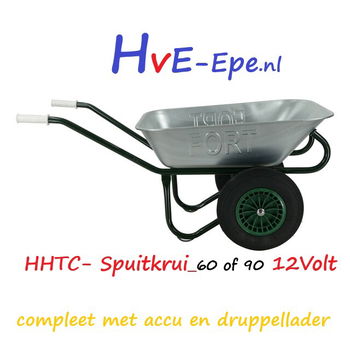 HHTC- Spuitkrui_60 Liter / 12 Volt + accu en druppellader ( geheel gemonteerd) - 0