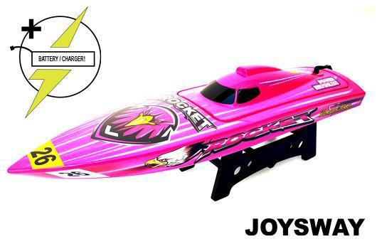 RC speedboot Raceboot - Elektrisch - RTR - Rocket V2 - BORSTELLOOS - HRC COMBO - 11.1V 2500mAh 40C L - 0