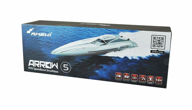 RC Boat Arrow 5 Mono Speedboot brushless 633mm 2,4GHz RTR 26088 - 6