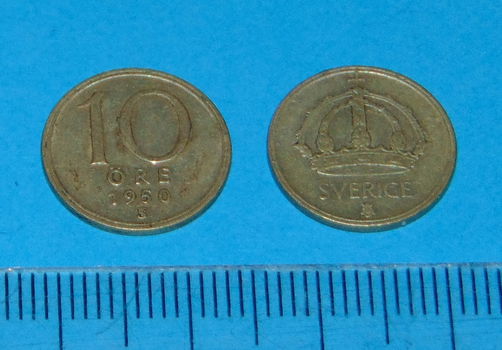 Zweden - 10 öre 1950 - zilver - 0