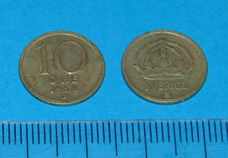 Zweden - 10 öre 1950 - zilver