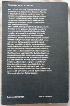 Boek, Admiraal Wilhelm Canaris, Heinz Höhne, Amsterdam Boek, 1978. - 1