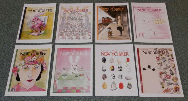 8 New Yorker Pasen cover kaarten - set A - 0