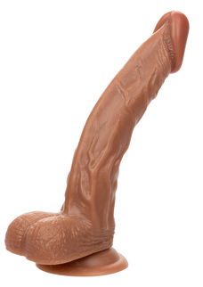 Dildo Met Zuignap - Bruin