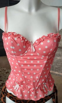 Apricot roze bustier - 0