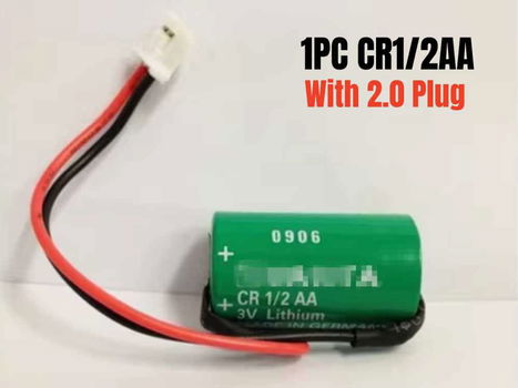 New battery CR1/2AA 951mAh 4V for Varta CR-1/2AA With 2.0 plug - 0