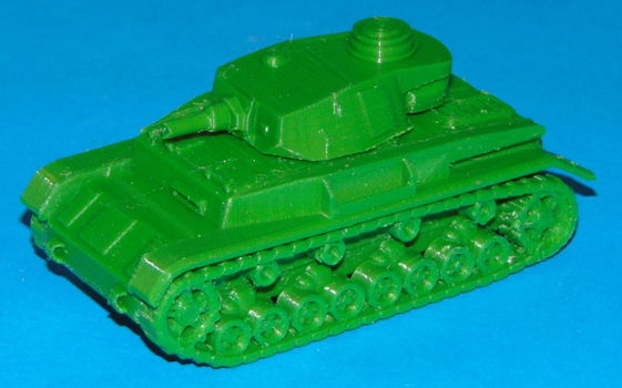 Duitse Panzer IV - vroeg - 3D-print in diverse schalen - 0