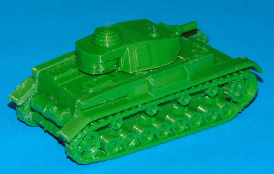 Duitse Panzer IV - vroeg - 3D-print in diverse schalen - 1