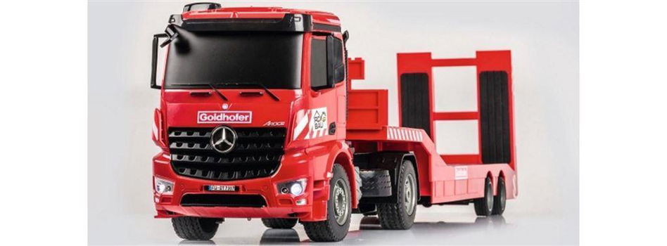 RC vrachtwagen C907307 CARSON MB Arocs Goldhofer 2.4GHz | RC Truck met rij-oplegger RTR 1/20 - 2