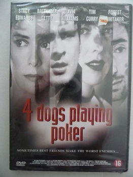 4 Dogs playing poker (in plastic) - 0