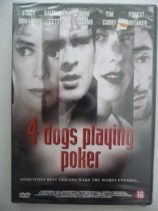 4 Dogs playing poker (in plastic)