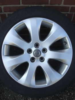 17 Inch Originele OPEL OPC Velgen en Banden Steek5x105 - 0