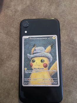 Pokémon Pikachu grey felt hat, Van Gogh promo 085 - 2