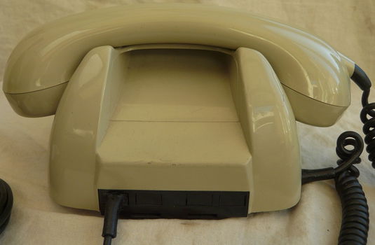 Telefoon Toestel, Retro, type: T65, Merk: Krone, Beige, PTT, 1980s. - 4