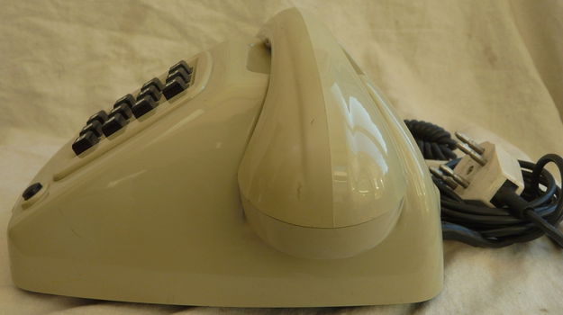 Telefoon Toestel, Retro, type: T65, Merk: Krone, Beige, PTT, 1980s. - 5