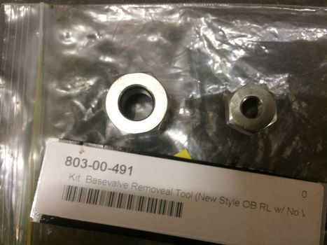 Vering basevalve removeal tool voor FOX R, RL, RLC, O/C (new style open bath RL) 803- 00-491 - 2