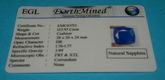 Saffier GDD - kussen geslepen - 26x26mm - met certificaat - 1 - Thumbnail