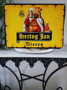 Hertog Jan emaille bord