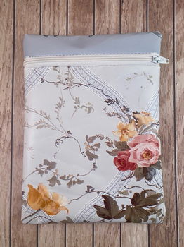 etui (make-up) van tafelzeil retro bloemen optie 1 - 0