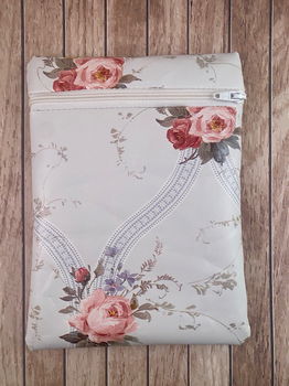 etui (make-up) van tafelzeil retro bloemen optie 2 - 0