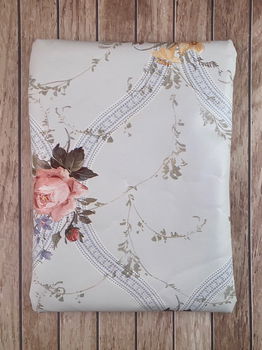 etui (make-up) van tafelzeil retro bloemen optie 2 - 1