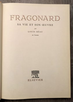 Fragonard Sa vie et son oeuvre 1956 Louis Réau - 0