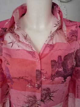 Seventies roze blouse - 1