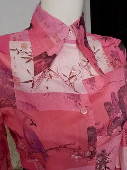 Seventies roze blouse - 6