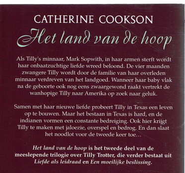 Catherine Cookson = Het land van hoop - Tilly Trotter 2 - 1