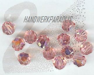 Swarovski 5000 Light Rose AB 6mm 3 Stuk - 1