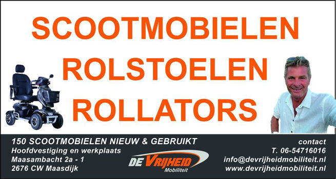 Rijbewijs vrije scootmobielen zonder helm en € 50,- per jaar te verzekeren bij oa. de ANWB - 1