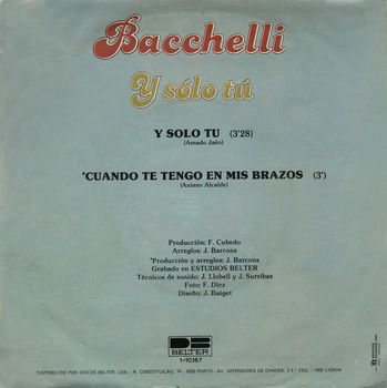 Bacchelli ‎– Y Sólo Tú // EUROVISIE SONGFESTIVAL - 1