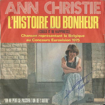 Ann Christie ‎– L'Histoire Du Bonheur // EUROVISIE SONGFESTIVAL - 0