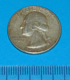 Verenigde Staten - 25 cent 1963 - zilver